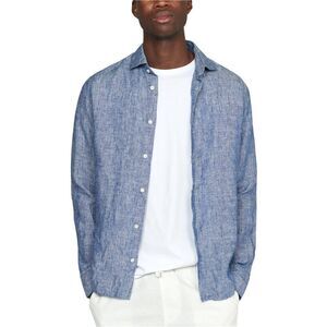 MATINIQUE Mens Mamarc Button Up Shirt, Blue, NWT